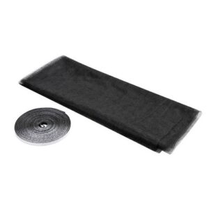 Αυτοκόλλητη Σίτα Παραθύρου Σταθερή Μαύρη 150x130cm