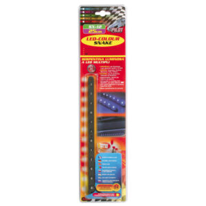 Lampa Led-Colour Snake 5x12/25cm Εσωτερικό Διακοσμητικό Συστήμα Φωτισμού Αυτοκινήτου 12V Πράσινο Κωδικός: L7360.7