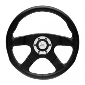 Luisi Τιμόνι Αυτοκινήτου Vincent από Πολυουρεθάνη με Διάμετρο 36.5cm Ασημί/Μαύρο Κωδικός: 836593/01S
