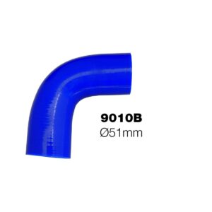 Simoni Racing Κολάρο Σιλικόνης Αυτοκινήτου Αέρα με Γωνία 90° Διαμέτρου 51mm Universal Μπλε Κωδικός: SR9010B