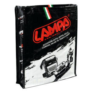 Lampa Πλαστική Σακούλα Συσκευασίας με Χεράκι 36x30x7.5εκ. Μαύρη Κωδικός: L9921.9