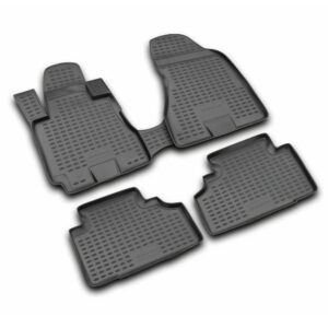 Novline Σετ Μπροστινά και Πίσω Πατάκια 4τμχ Τύπου Σκαφάκι για Nissan Navara 2010+ Μαύρα Κωδικός: 999RMD40MG