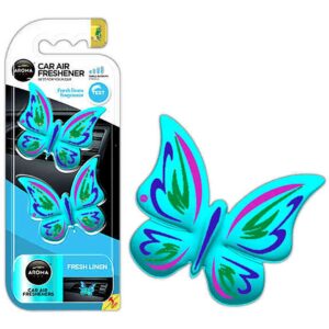 Aroma Car Αρωματική Καρτέλα Κρεμαστή Αυτοκινήτου Butterflies Fresh linen Κωδικός: A83535