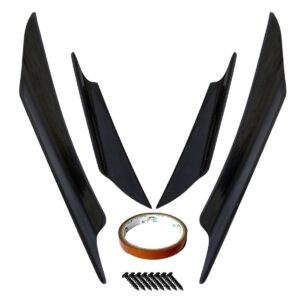 Simoni Racing Spoiler Αυτοκινήτου Πλαϊνά Διακοσμητικά Φτερά Προφυλακτήρα Μαύρο Universal Κωδικός: SRAC4