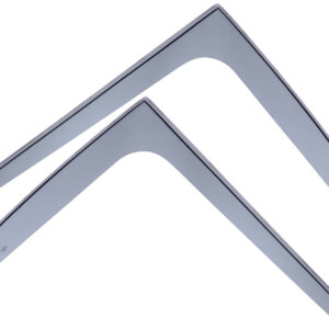 DGA Σετ Ανεμοθραύστες Αυτοκινήτου Μπροστινοί Σκούρο Φιμέ για Ford Transit 1986-2000 2τμχ Κωδικός: 08022