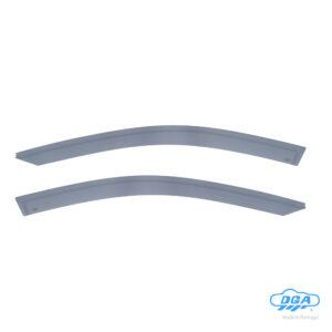 DGA Σετ Ανεμοθραύστες Αυτοκινήτου Μπροστινοί Σκούρο Φιμέ για Ford Transit Courier 2τμχ Κωδικός: 108053