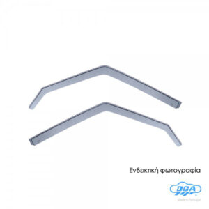DGA Σετ Ανεμοθραύστες Αυτοκινήτου Μπροστινοί Σκούρο Φιμέ για Mitsubishi Pajero / Montero 1982-1991 2τμχ Κωδικός: 16015