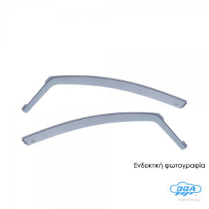 DGA Σετ Ανεμοθραύστες Αυτοκινήτου Μπροστινοί Σκούρο Φιμέ για Peugeot 307 2001-2008 2τμχ Κωδικός: 19018