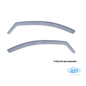 DGA Σετ Ανεμοθραύστες Αυτοκινήτου Μπροστινοί Σκούρο Φιμέ για Peugeot 2008 2τμχ Κωδικός: 19047