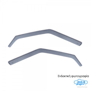 DGA Σετ Ανεμοθραύστες Αυτοκινήτου Μπροστινοί Σκούρο Φιμέ για Land Rover Discovery 1998-2004 2τμχ Κωδικός: 21016