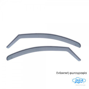 DGA Σετ Ανεμοθραύστες Αυτοκινήτου Μπροστινοί Σκούρο Φιμέ για Toyota Yaris / Verso 1999-2003 2τμχ Κωδικός: 23037