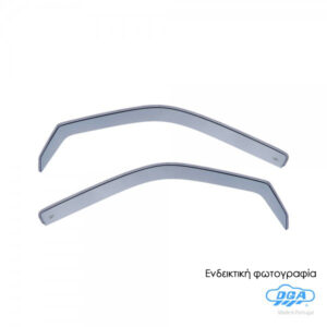 DGA Σετ Ανεμοθραύστες Αυτοκινήτου Μπροστινοί Σκούρο Φιμέ για Volkswagen Transporter 2τμχ Κωδικός: 24007
