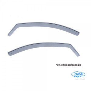 DGA Σετ Ανεμοθραύστες Αυτοκινήτου Μπροστινοί Σκούρο Φιμέ για Volkswagen Golf Sportsvan 2014+ 2τμχ Κωδικός: 24050