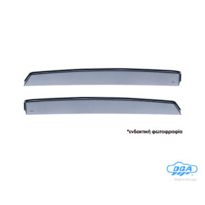 DGA Σετ Ανεμοθραύστες Αυτοκινήτου Πίσω Σκούρο Φιμέ για Peugeot 2008 2τμχ Κωδικός: 19047R