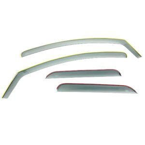 DGA Σετ Ανεμοθραύστες Αυτοκινήτου Μπροστινοί και Πίσω Σκούρο Φιμέ για Dacia Duster II 5D 2017+ 4τμχ Κωδικός: 06407FR