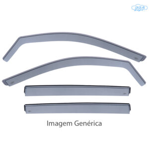 DGA Σετ Ανεμοθραύστες Αυτοκινήτου Μπροστινοί και Πίσω Σκούρο Φιμέ για Citroen C-Crosser 2007-2012 4τμχ Κωδικός: 106029FR