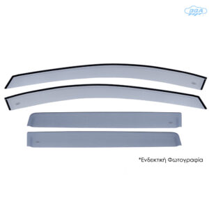 DGA Σετ Ανεμοθραύστες Αυτοκινήτου Μπροστινοί και Πίσω Σκούρο Φιμέ για Toyota Corolla 4τμχ Κωδικός: 123080FR