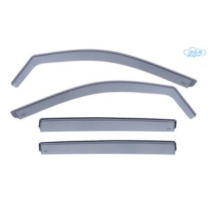 DGA Σετ Ανεμοθραύστες Αυτοκινήτου Μπροστινοί και Πίσω Σκούρο Φιμέ για Volkswagen T-Cross 4τμχ Κωδικός: 24054FR