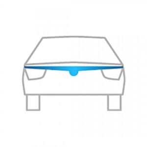 Heko Ανεμοθραύστης Αυτοκινήτου Μπροστινοί Σκούρο Φιμέ για Audi 80 1τμχ Κωδικός: 02075