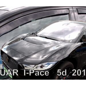 Heko Σετ Ανεμοθραύστες Αυτοκινήτου Μπροστινοί και Πίσω Σκούρο Φιμέ για Jaguar I-Pace 2018 5D 4τμχ Κωδικός: 18315
