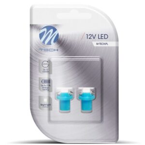 M-Tech Λάμπες Αυτοκινήτου & Μοτοσυκλέτας BAX B8.5D LED Μπλε 12V 0.24W 2τμχ