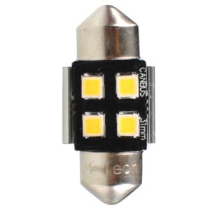 M-Tech Λάμπες Αυτοκινήτου & Μοτοσυκλέτας C10W Can Bus Festoon Premium 4 SMD 2835 White C5W Canbus LED 12V 0.6W 2τμχ