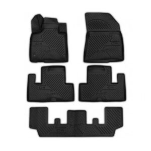 Novline Σετ Μπροστινά και Πίσω Πατάκια 5τμχ Τύπου Σκαφάκι για Citroen C4 Grand Picasso 5D 2014 Μαύρα Κωδικός: C000000195