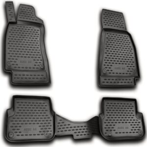 Novline Σετ Μπροστινά και Πίσω Πατάκια 4τμχ Τύπου Σκαφάκι για Audi A6 2006-2011 Γκρι Κωδικός: NLC.04.08.211N