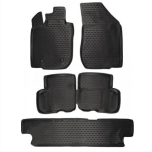 Novline Σετ Μπροστινά και Πίσω Πατάκια 5τμχ Τύπου Σκαφάκι για Dacia Logan MCV 2009+ Μαύρα Κωδικός: ELEMENT9301210K