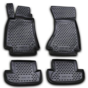 Novline Σετ Μπροστινά και Πίσω Πατάκια 4τμχ Τύπου Σκαφάκι για Audi A5 2009-2016 Μαύρα Κωδικός: NLC.04.11.210