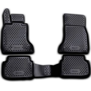 Novline Σετ Μπροστινά και Πίσω Πατάκια 4τμχ Τύπου Σκαφάκι για BMW Σειρά 7 2007-2015 Μαύρα Κωδικός: NLC.05.14.210K