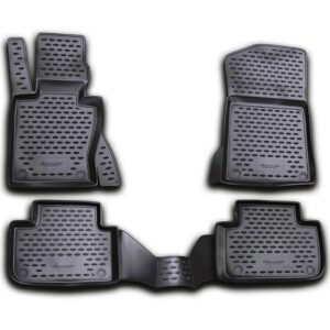 Novline Σετ Μπροστινά και Πίσω Πατάκια 4τμχ Τύπου Σκαφάκι για BMW X3 2004-2010 Μαύρα Κωδικός: NLC.05.16.210