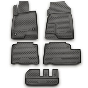 Novline Σετ Μπροστινά και Πίσω Πατάκια 5τμχ Τύπου Σκαφάκι για Chevrolet Captiva 2011-2015 Γκρι Κωδικός: NLC.08.17.211K