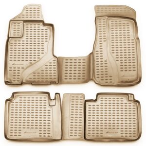 ΠΑΤΑΚΙΑ ΣΕ ΣΚΑΦΗ TPE ΛΑΣΤΙΧΟ ΓΙΑ HONDA CR-V 2002-2006  ΣΕ ΜΠΕΖ ΧΡΩΜΑ NOVLINE - 4 ΤΕΜ.