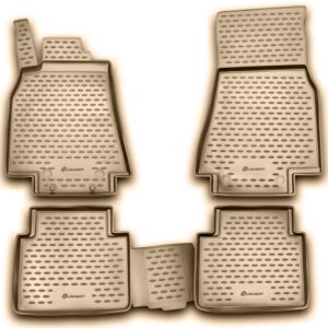 Novline Σετ Μπροστινά και Πίσω Πατάκια 4τμχ Τύπου Σκαφάκι για Mercedes-Benz B Class 2005+ Μπεζ Κωδικός: NLC.34.26.212K