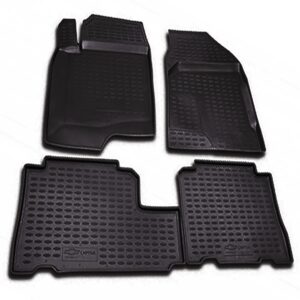 Novline Σετ Μπροστινά και Πίσω Πατάκια 4τμχ Τύπου Σκαφάκι για Chevrolet Captiva 2006-2011 Μαύρα Κωδικός: CARCHV00001