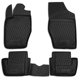 Novline Σετ Μπροστινά και Πίσω Πατάκια 4τμχ Τύπου Σκαφάκι για Citroen C4 2001-2011 Μαύρα Κωδικός: CARCRN00011