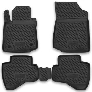 Novline Σετ Μπροστινά και Πίσω Πατάκια 4τμχ Τύπου Σκαφάκι για Citroen C1 Μαύρα Κωδικός: CARCRN00033