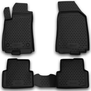 Novline Σετ Μπροστινά και Πίσω Πατάκια 4τμχ Τύπου Σκαφάκι για Citroen C4 2011-2018 Μαύρα Κωδικός: CARCRN10035H