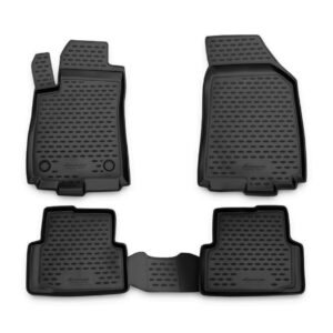 Novline Σετ Μπροστινά και Πίσω Πατάκια 4τμχ Τύπου Σκαφάκι για Citroen C4 2011-2013 Γκρι Κωδικός: CARCRN10035HG