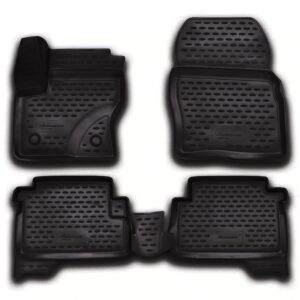 Novline Σετ Μπροστινά και Πίσω Πατάκια 4τμχ Τύπου Σκαφάκι για Ford Kuga 2013-2019 Μαύρα Κωδικός: CARFRD00009K