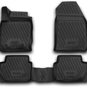 Novline Σετ Μπροστινά και Πίσω Πατάκια 4τμχ Τύπου Σκαφάκι για Ford EcoSport 2014 Μαύρα Κωδικός: CARFRD00025K