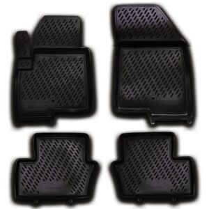 Novline Σετ Μπροστινά και Πίσω Πατάκια 4τμχ Τύπου Σκαφάκι για Jeep Compass 2011-2016 Μαύρα Κωδικός: CARJEP00003H