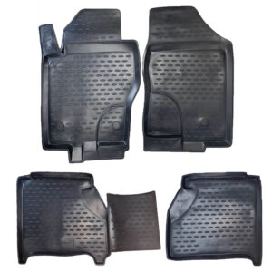 Novline Σετ Μπροστινά και Πίσω Πατάκια 4τμχ Τύπου Σκαφάκι για Nissan Navara 2010+ Μαύρα Κωδικός: CARNIS10050H