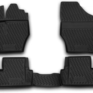 Novline Σετ Μπροστινά και Πίσω Πατάκια 4τμχ Τύπου Σκαφάκι για Peugeot 107 / 308 Μαύρα Κωδικός: CARPGT00001