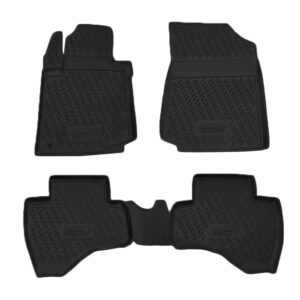 Novline Σετ Μπροστινά και Πίσω Πατάκια 4τμχ Τύπου Σκαφάκι για Peugeot 107 Μαύρα Κωδικός: CARPGT00005