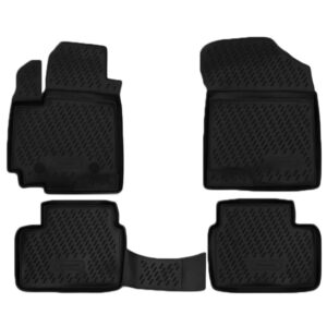 Novline Σετ Μπροστινά και Πίσω Πατάκια 4τμχ Τύπου Σκαφάκι για Suzuki Swift 5D 2010-2017 Μαύρα Κωδικός: CARSZK00009