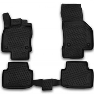 Novline Σετ Μπροστινά και Πίσω Πατάκια 4τμχ Τύπου Σκαφάκι για Volkswagen Passat 2015 Μαύρα Κωδικός: CARVLK00001