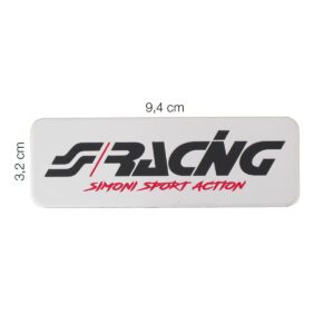 Simoni Racing Αυτοκόλλητο Αυτοκινήτου Αλουμινίου 9.4 x 3.2cm Κωδικός: SRCRM