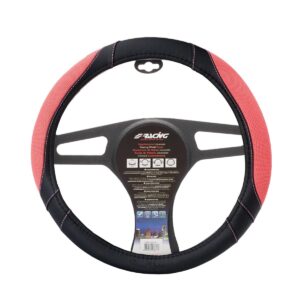 Simoni Racing Κάλυμμα Τιμονιού Αυτοκινήτου Cotton Pink με Διάμετρο 37-39εκ. από Δερματίνη Ροζ